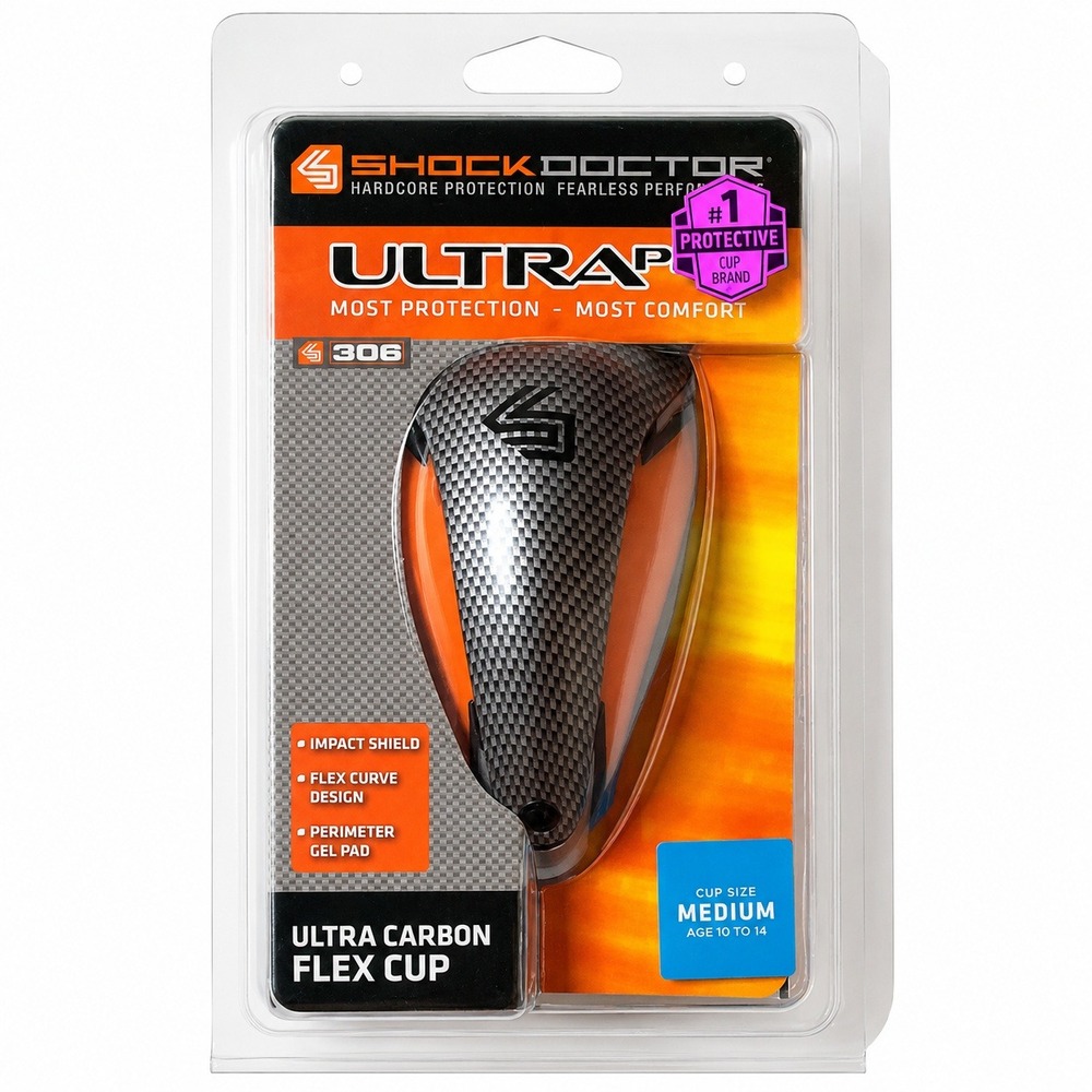 Shock Doctor Ultra Carbon Flex Cup Boys Medium Ages 10-14 Brand New